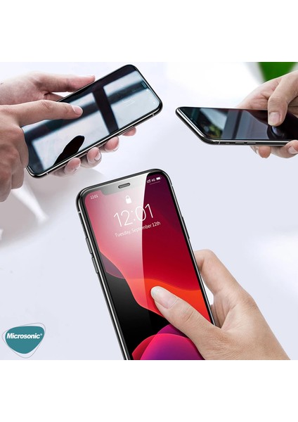 Apple iPhone 12 Mini Privacy 5D Gizlilik Filtreli Cam Ekran Koruyucu Siyah indirimleri