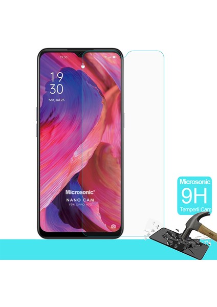 Oppo A73 Tempered Glass Cam Ekran Koruyucu