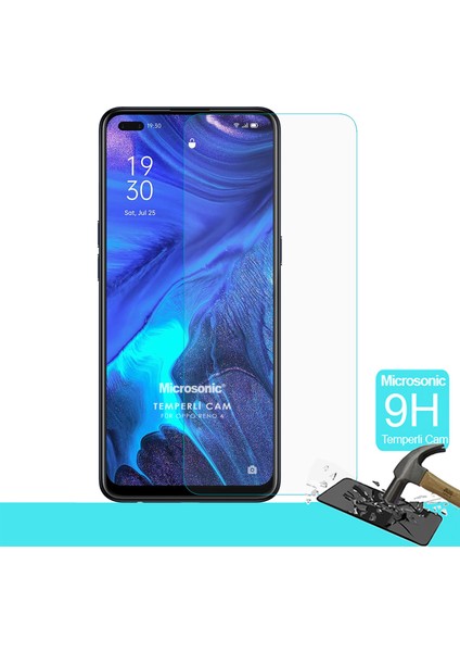 Oppo Reno 4 Tempered Glass Cam Ekran Koruyucu