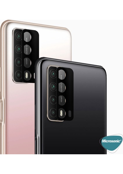 Huawei P Smart 2021 Kamera Lens Koruma Camı V2 Siyah