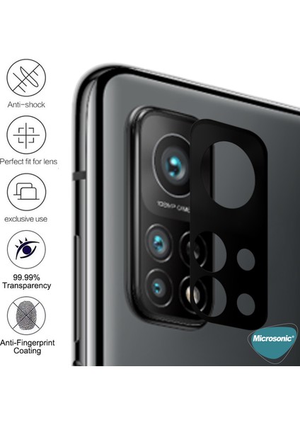 Xiaomi Mi 10T Kamera Lens Koruma Camı V2 Siyah modelleri