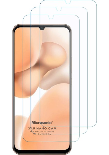 Xiaomi Mi 10 Lite Zoom Screen Protector Nano Glass Cam Ekran Koruyucu (3 Pack)