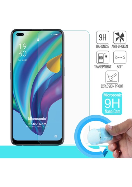 Oppo Reno 4 Lite Nano Glass Cam Ekran Koruyucu