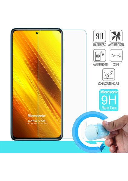 Xiaomi Poco X3 NFC Nano Glass Cam Ekran Koruyucu