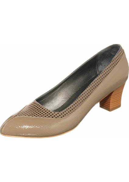 41 Numara KDR1207 Vizon Rugan Büyük Numara Kadın Ayakkabısı Rahat Geniş Kalıp Kadın Ayakkabısı Özel Seri