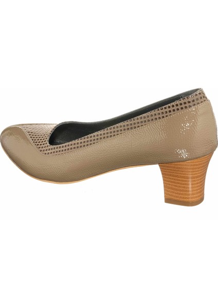 41 Numara KDR1207 Vizon Rugan Büyük Numara Kadın Ayakkabısı Rahat Geniş Kalıp Kadın Ayakkabısı Özel Seri modelleri