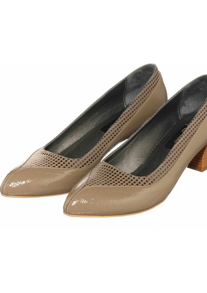 41 Numara KDR1207 Vizon Rugan Büyük Numara Kadın Ayakkabısı Rahat Geniş Kalıp Kadın Ayakkabısı Özel Seri indirimleri