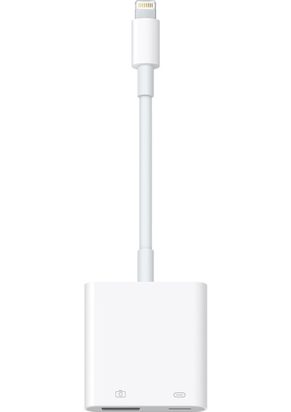 Lightning To USB & Lightning Kablo, iPhone Uyumlu USB Okuyucu ve Dişi 8pin iOS Kablo Adaptör Beyaz