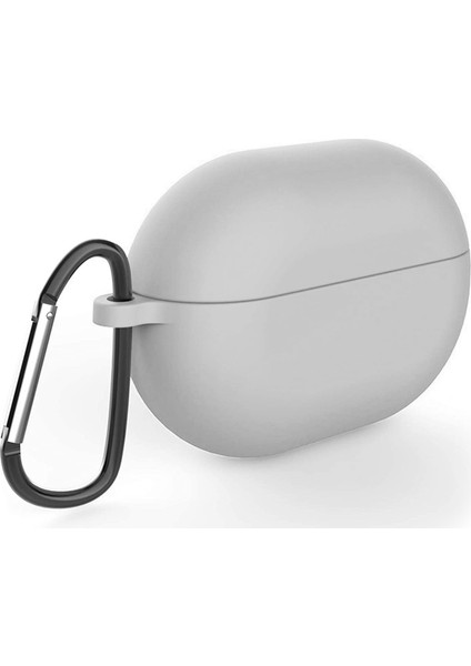 Huawei Freebuds Pro Mat Silikon Kılıf Gri