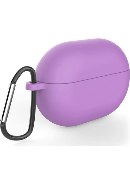 Huawei Freebuds Pro Mat Silikon Kılıf Lila