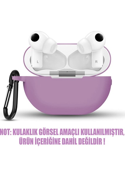 Huawei Freebuds Pro Mat Silikon Kılıf Lila fiyatları