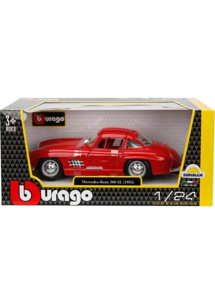 Mercedes 300 Sl 1954 Model Klasik Araba 1/24 Ölçek Kırmızı fiyatları