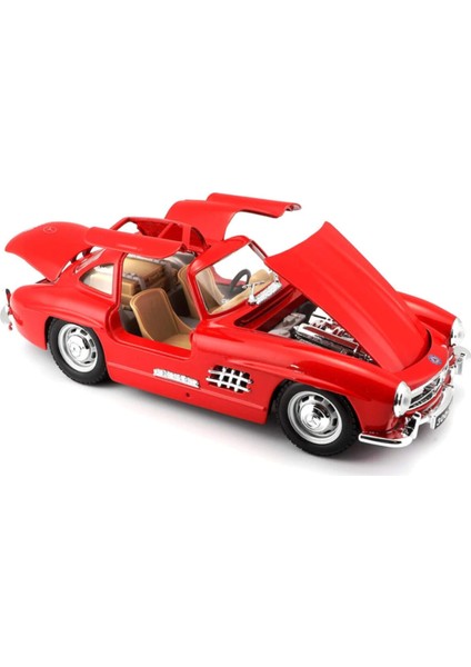 Mercedes 300 Sl 1954 Model Klasik Araba 1/24 Ölçek Kırmızı fırsatları