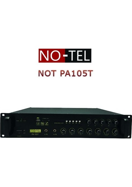 Not Pa 105T - 100 Watt Trafolu 5 Zone Ses Seviyesi Ayarlanabilir Amfi