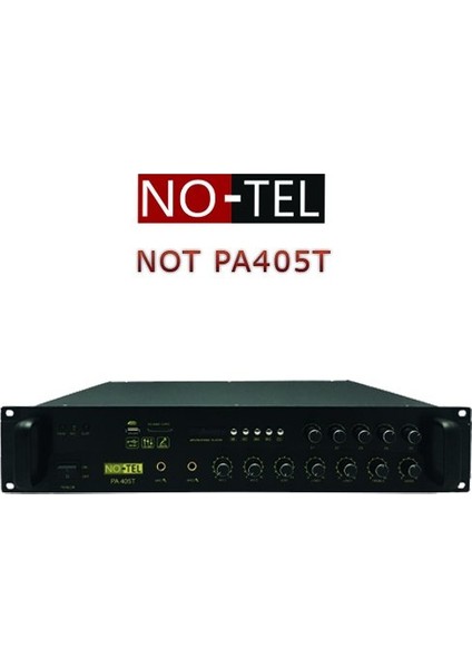 Not Pa 405T - 400 Watt Trafolu 5 Zone Ses Seviyesi Ayarlanabilir Amfi