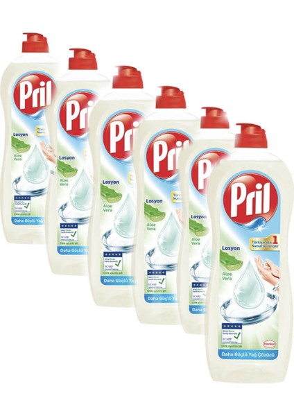 Bulaşık Deterjanı Aloevera 675 ml 6 Lı