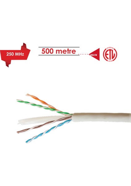 23 Awg Lszh Cat6 Utp Bakır Lan Veri Kablosu