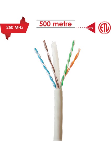 23 Awg Lszh Cat6 Utp Bakır Lan Veri Kablosu
