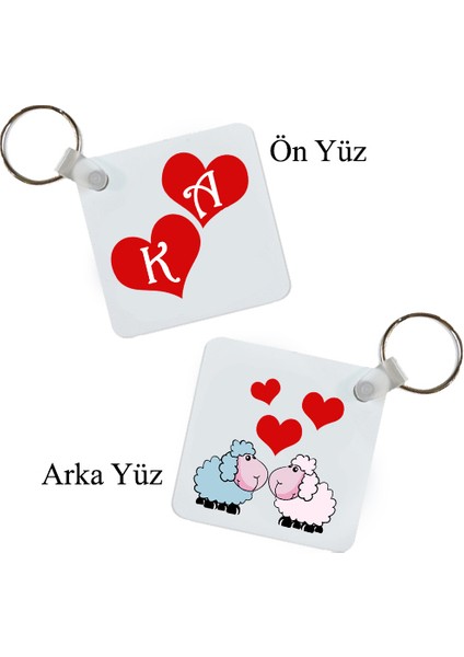 Sevgiliye Aşık Kuzular - Isimli Sevgililer Günü si Seti