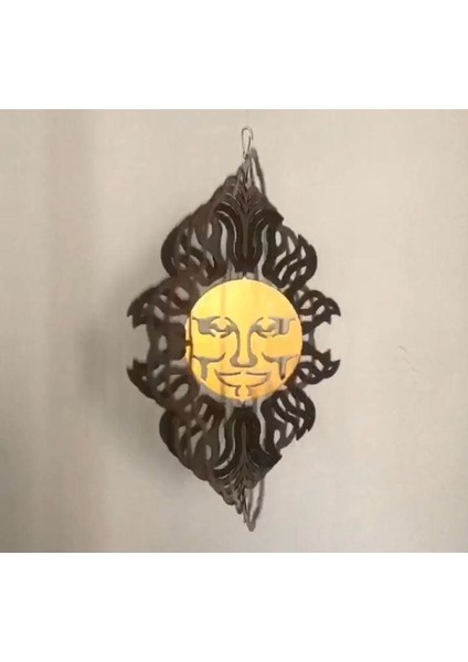 30 cm Iç ve Dış Mekân Için Dekoratif, Işıldayan, Parlak Renkli Rüzgârgülü.