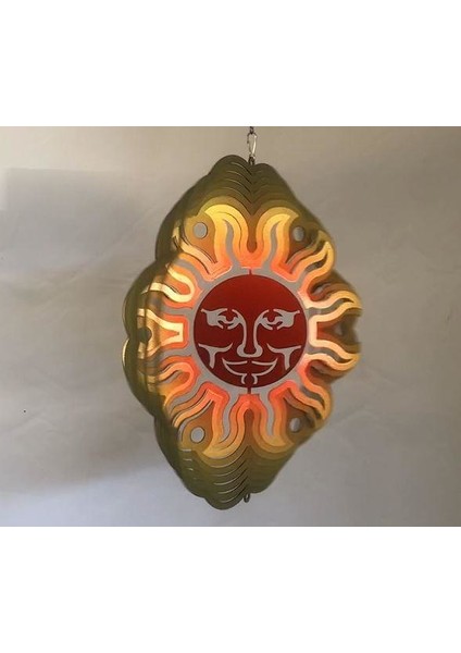 30 cm Iç ve Dış Mekân Için Dekoratif, Işıldayan, Parlak Renkli Rüzgârgülü