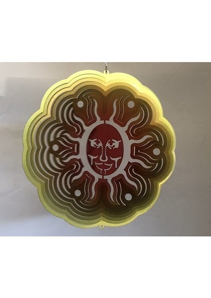 30 cm Iç ve Dış Mekân Için Dekoratif, Işıldayan, Parlak Renkli Rüzgârgülü