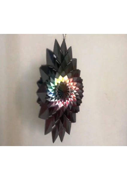30 cm Iç ve Dış Mekân Için Dekoratif, Işıldayan, Parlak Renkli Rüzgârgülü