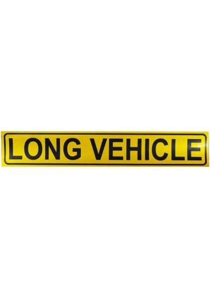 Long Vehichle Yazısı Reflektörlü Fosforlu Şerit Bant 9 cm x 50 cm