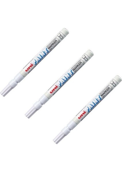 Paint Marker 0.8-1.2 Boyama Markörü 3'lü Beyaz