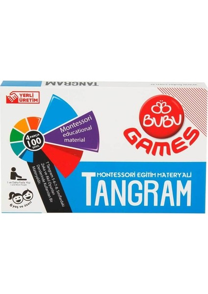 Naturel Tangram, 4 Parça 100 Şekil Tangram