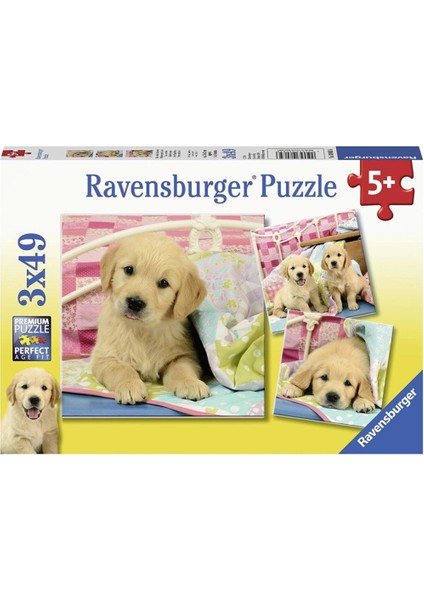 49 Parça Puzzle Puppies 3'lü
