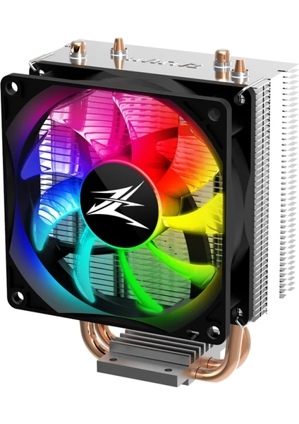 CNPS4XRGB Cpu Soğt. LGA775/115X/AM4/AM3/FM2+/FM2 Cpu Cooler 2 Heatpipes 92MM Pwm Tdp 95W Rgb Fan