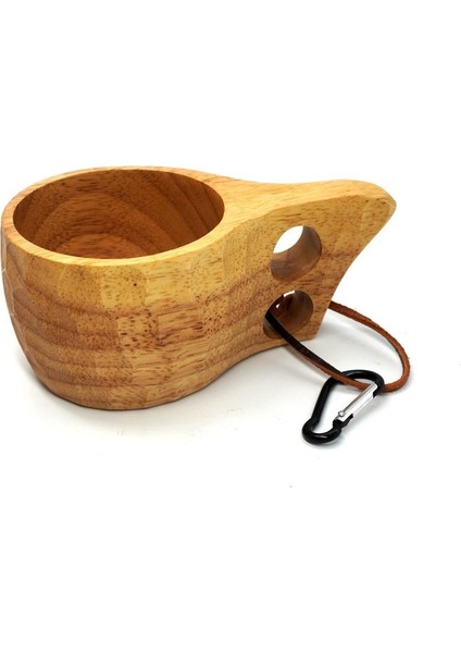 001 Kuksa Ahşap Bardak Desenli