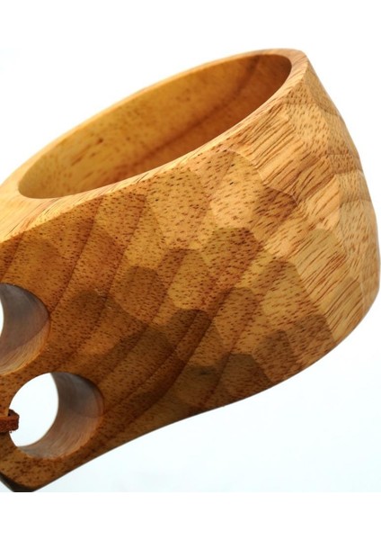 001 Kuksa Ahşap Bardak Desenli