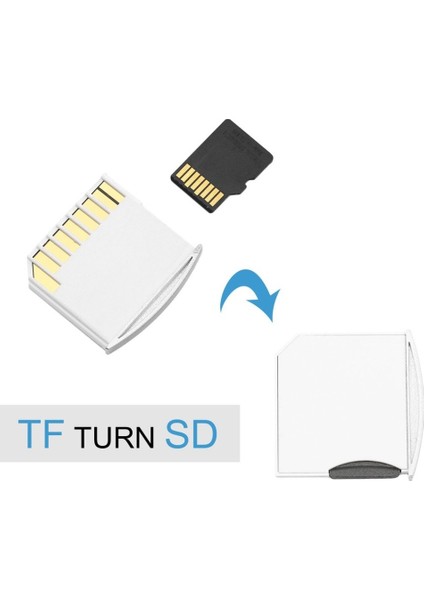 4468 Micro SD To TF SD Hafıza Kartı Çevirici Dönüştürücü Adaptör (Macbook Air Pro Destekli)