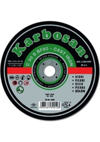 Mermer Kesici 180x3.0x22.23