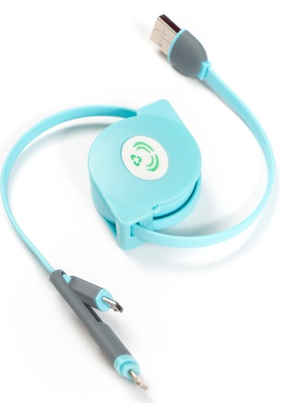 Retractable 2in1 Makaron Kablo