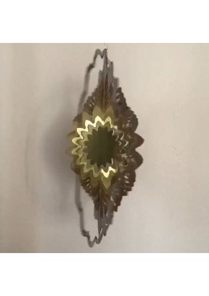 Bahçe, Balkon, Duvar ve Ağaç Süsü Dekoratif Rüzgârgülü Iç ve Dış Mekân Için Dekoratif, Işıldayan, Parlak Rüzgârgülü