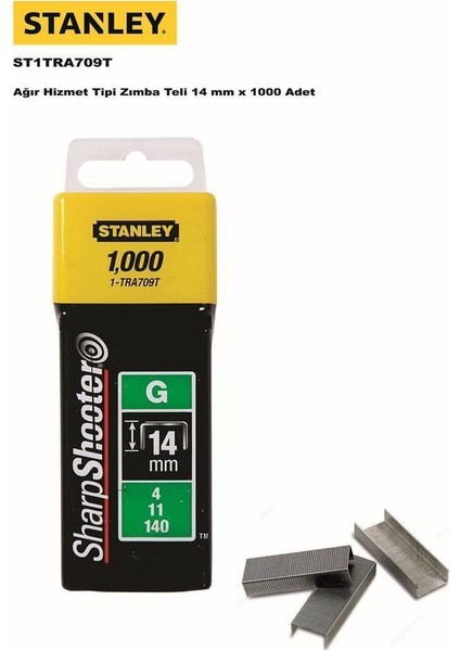 ST1TRA709T Zımba Teli 14 mm 1000 Adet fiyatları