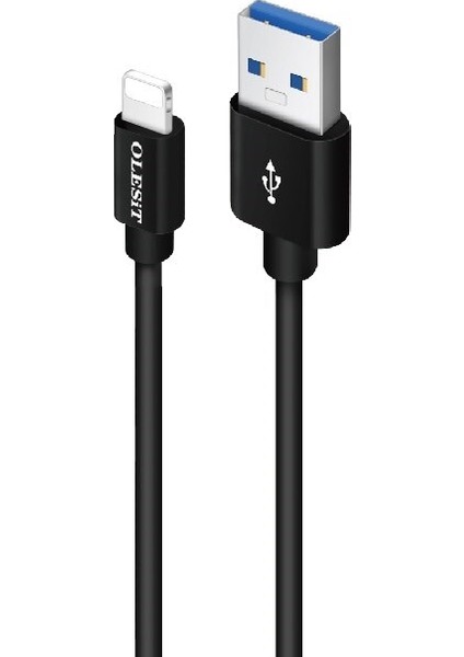 2.4A Lightning Şarj ve Data Kablosu 3 mt