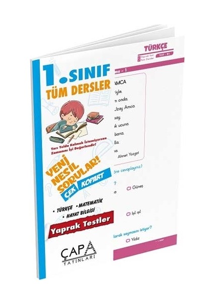 Çap Yayınları Yaprak Test 1. Sınıf Tüm Dersler