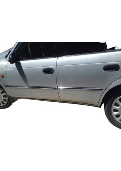 Blue Toyota Corolla Sedan Krom Yan Kapı Çıtası 1992-1998 Paslanmaz Çelik 6 Parça Blueoto