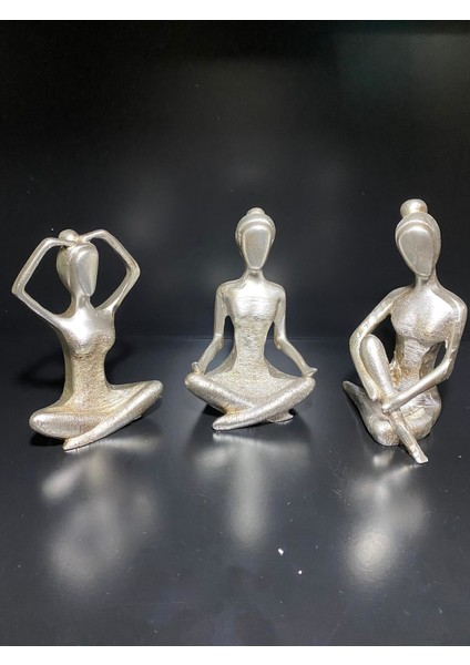 Senacity Yogacı Kız 3'lü Biblo Seti