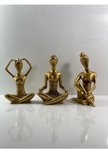 Senacity Yogacı Kız 3'lü Biblo Seti