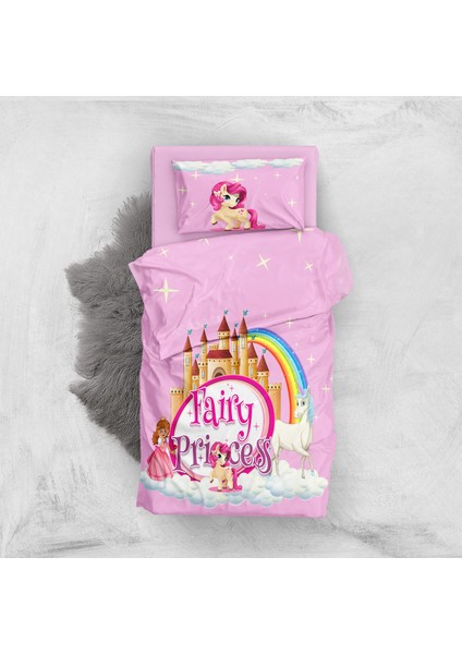 Fairy Princes 3D Pamuk Saten Bebek Nevresim Takımı