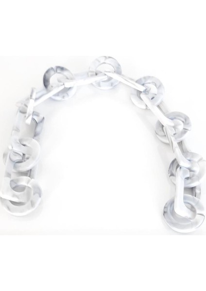 Angel Çanta Akssesuar 40 cm Akrilik Zincir Gri Tonlu