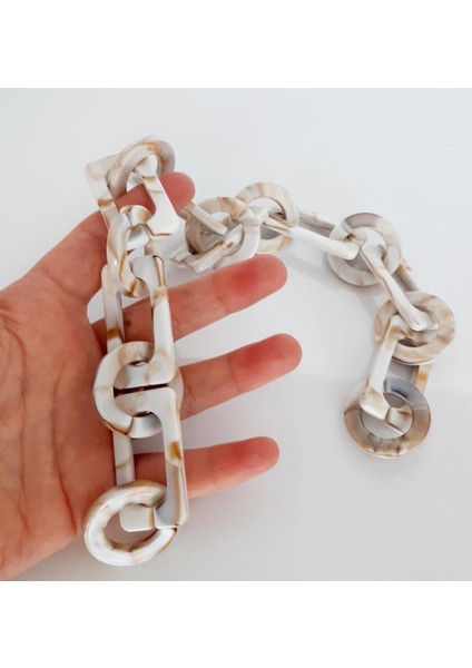 Angel Çanta Akssesuar 40 cm Akrilik Zincir Taba Tonlu fiyatları