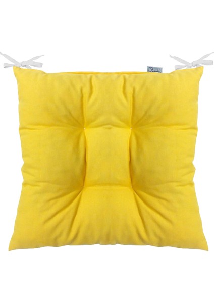 Pofidik Kare Sandalye Minderi 40 x 40 cm Sarı