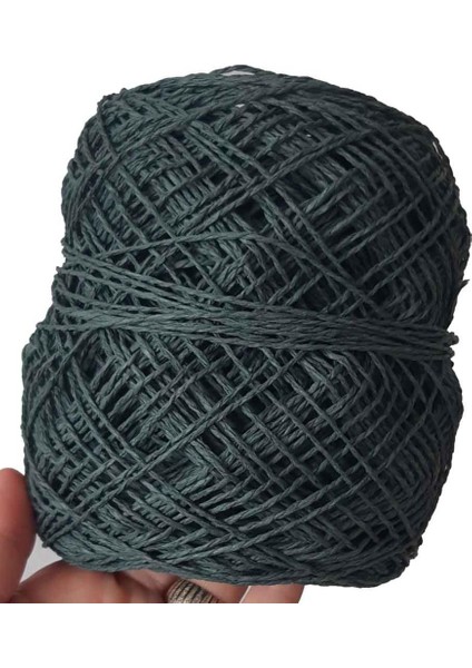 Angel Çanta Akssesuar Sarılmış Kağıt Ip Koyu Yeşil