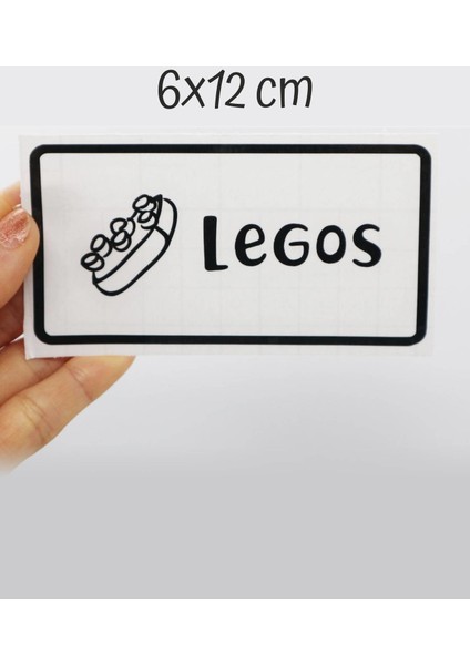 Oyuncak Kutusu Sticker-Organizer Etiket-Şeffaf Baskılı 28 Adet